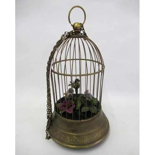 136 - 20th Century bird in a cage musical box