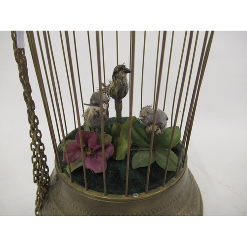 136 - 20th Century bird in a cage musical box