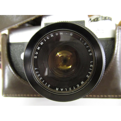 143 - Leicaflex SL 35mm camera with two Leitz Wetzlar Summicron lenses 1:2/50 and 1:2/90, together with th... 