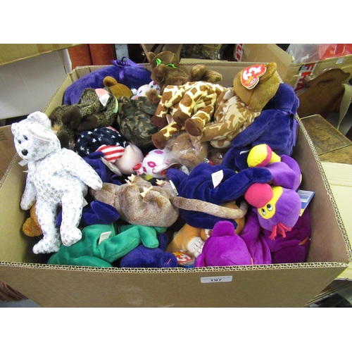 197 - Large collection of TY Beanie Toys including six ' Princess '