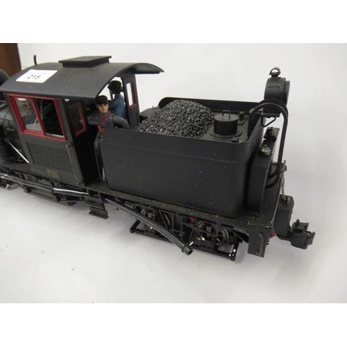 215 - American large scale shay engine locomotive in black