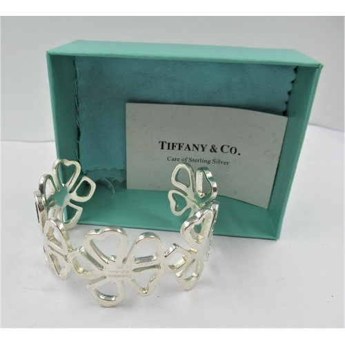 978 - Elsa Peretti for Tiffany & Co., silver ' Hibiscus ' cuff bracelet, with original box