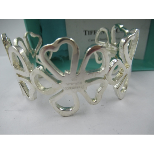 978 - Elsa Peretti for Tiffany & Co., silver ' Hibiscus ' cuff bracelet, with original box