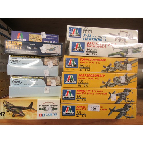 336 - Quantity of various boxed aircraft models