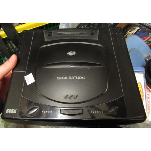 366 - Sega games console with original box, together with a quantity of other games consoles and various g... 