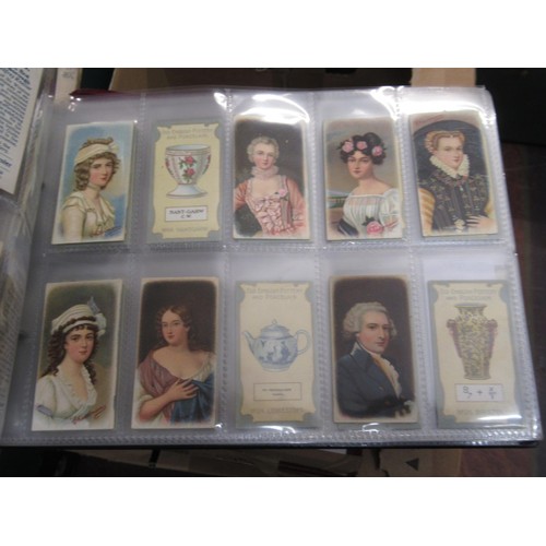 148 - Four albums containing various cigarette card odds including Wills, mainly non sport subjects