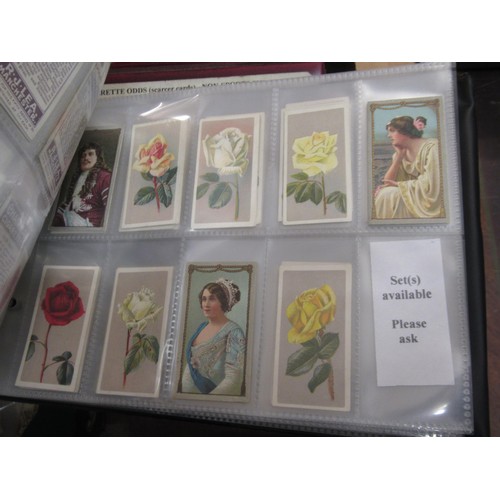 148 - Four albums containing various cigarette card odds including Wills, mainly non sport subjects