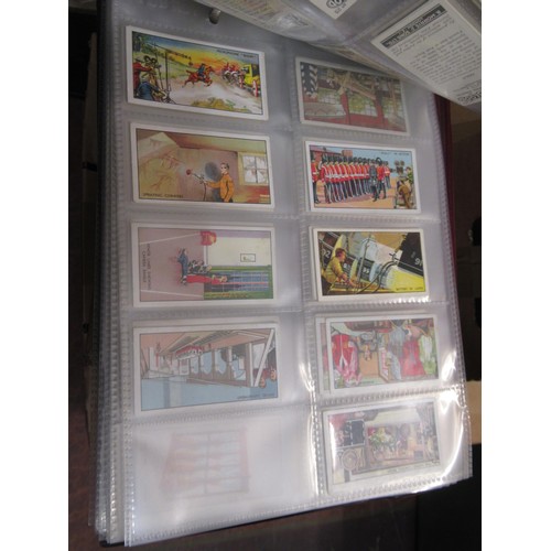 148 - Four albums containing various cigarette card odds including Wills, mainly non sport subjects