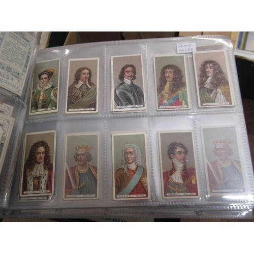 148 - Four albums containing various cigarette card odds including Wills, mainly non sport subjects