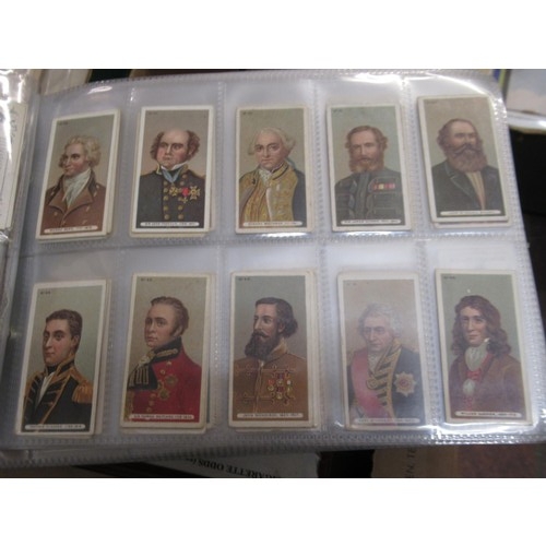 148 - Four albums containing various cigarette card odds including Wills, mainly non sport subjects