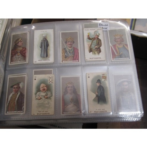 148 - Four albums containing various cigarette card odds including Wills, mainly non sport subjects