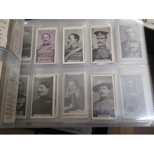 148 - Four albums containing various cigarette card odds including Wills, mainly non sport subjects