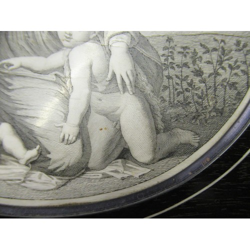 2008 - Giovanni Battista Gatti, 19th Century rectangular ebony and ivory inlaid plaque depicting the Holy F... 