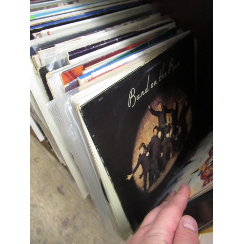 240 - Three boxes containing a large collection of 1960's LP's including Pink Floyd, The Beatles, Stevie W... 