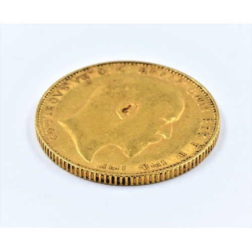 1182 - Full gold Sovereign dated 1908