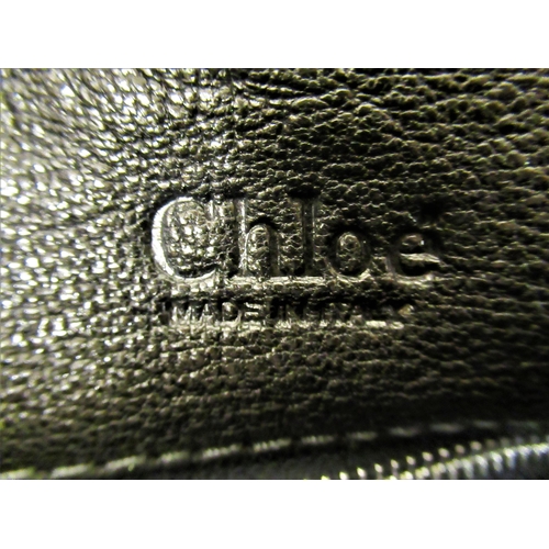 124 - Chloe Paddington black leather shoulder bag with silver tone hardware, Serial No. 03-07-53 2, comple... 