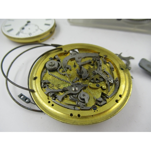 1309 - Two 19th Century pocket watch movements by Dent and unnamed, together with an American Sargent & Gre... 