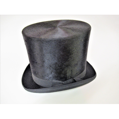 132 - Edwards & Sheppard, gentleman's black top hat