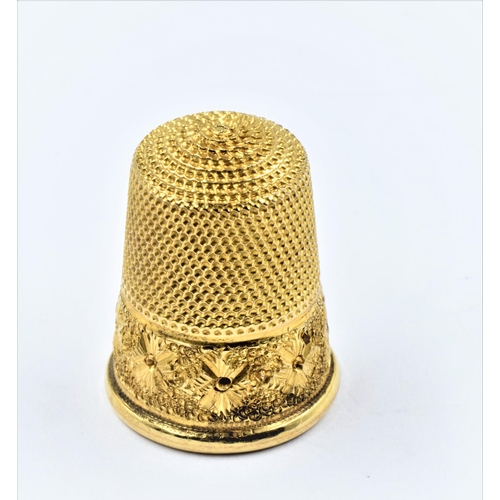 1327 - 9ct Gold thimble