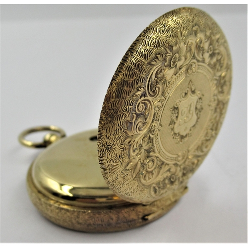 1361 - Small Continental 18ct gold cased key wind pocket watch