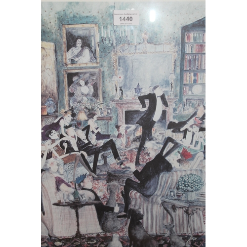 1440 - Sue Macartney Snape, signed Limited Edition colour print ' Charades ', No. 40 of 600, 16.5ins x 14.5... 