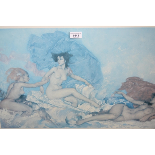 1443 - Sir William Russell Flint, Limited Edition colour print of three nudes (faded)