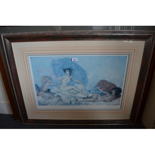 1443 - Sir William Russell Flint, Limited Edition colour print of three nudes (faded)