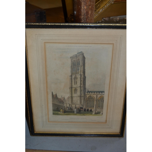 1465 - Nine various framed prints relating to the Bristol and Salisbury areas