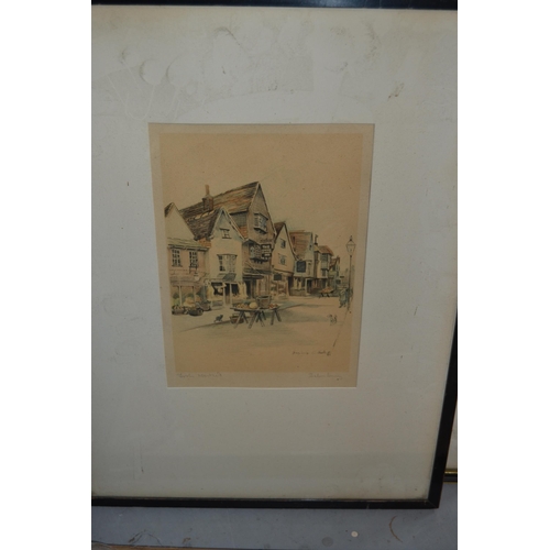 1465 - Nine various framed prints relating to the Bristol and Salisbury areas