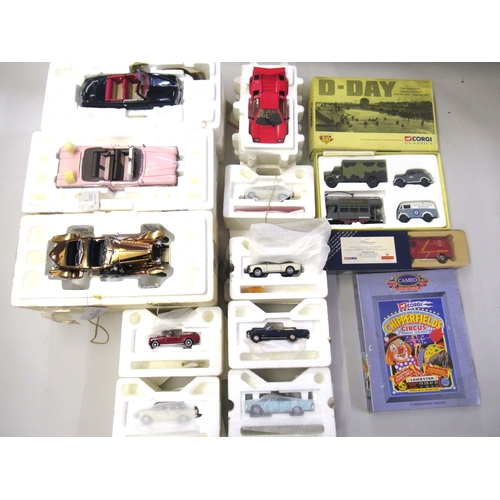 179 - Collection of Franklin Mint and Corgi and other scale model vehicles