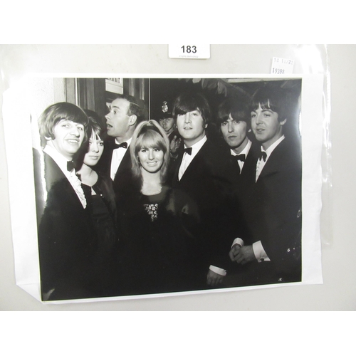 183 - Two Beatles publicity photographs, stamped verso PIC Photos Limited, 8ins x 10ins