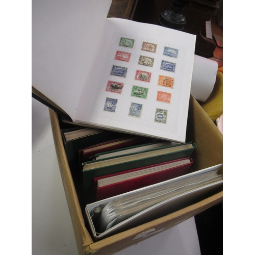 241 - Box containing seventeen albums of World and Commonwealth stamps (mainly modern)