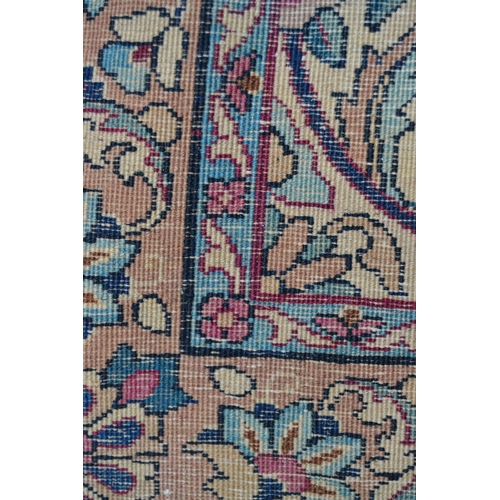 26 - Small Indo Persian rug with an all-over floral design on a ivory ground with borders, 5ft 5ins x 2ft... 