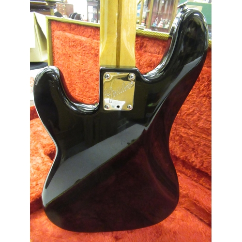 388 - Fender USA 1983 Precision Bass, Serial No. E320705, black with non original black scratch plate, Bad... 