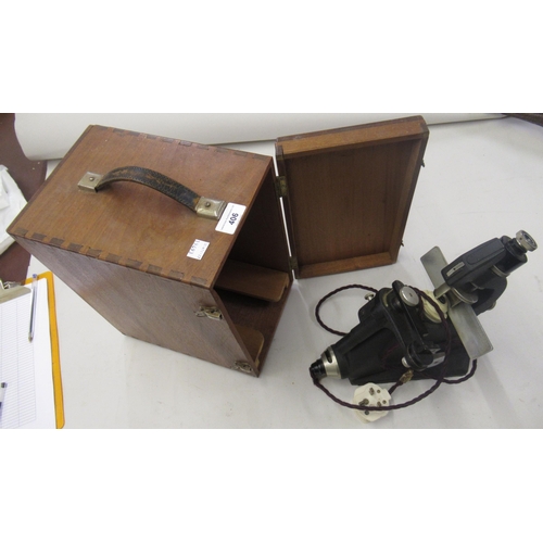 406 - Keeler Vertex dioptrescope in a wooden fitted case