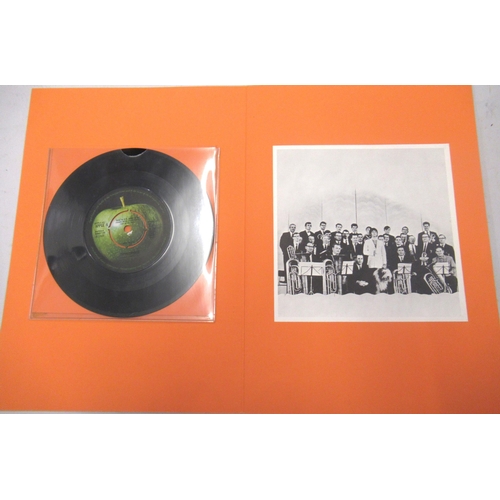 441 - Apple Records Limited, promotional folder ' Our First Four ' containing four single records, The Bea... 