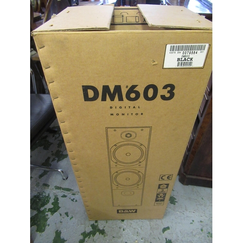 445 - Bowers & Wilkins, pair of DM603 floor standing stereo speakers (including one original box)