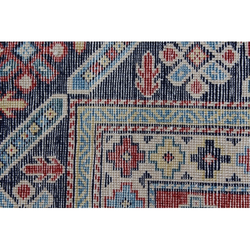 7 - Shirvan rug with eight medallion design on a brick red field with borders, 4ft 10ins x 3ft 8ins appr... 