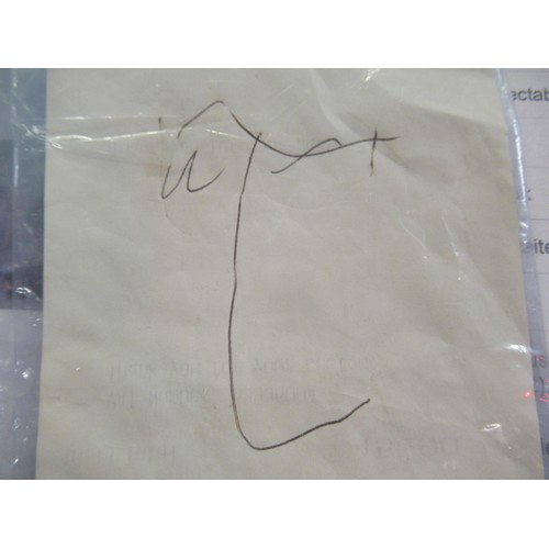 452 - Collection of various celebrity autographs including Bono (U2), various golfers etc.