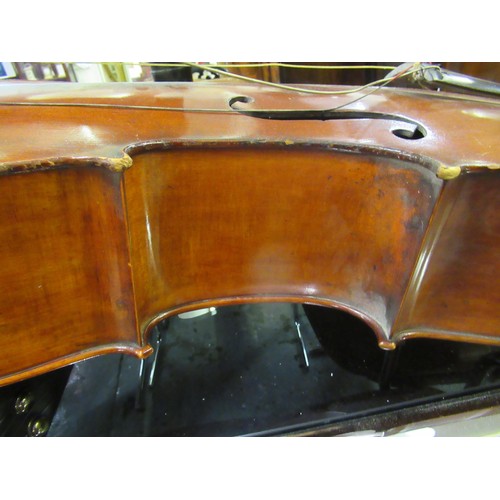 491 - Late 19th / early 20th Century cello with 30in back (for restoration)