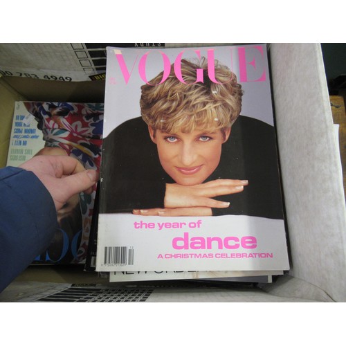 180 - Quantity of Vogue and the Face magazines, circa 1980's