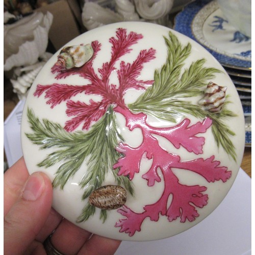 791 - Belleek porcelain shell form dish, (at fault), together with various other ceramics