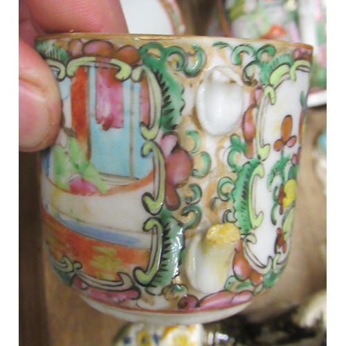 710 - Quantity of 19th and 20th Century Chinese famille rose tea and coffee ware (some damages)