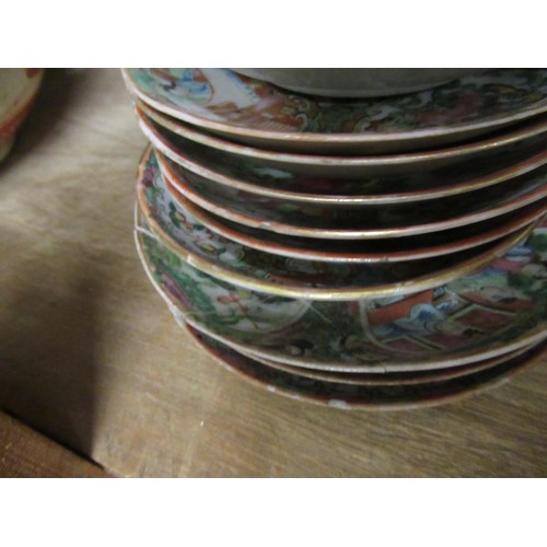 710 - Quantity of 19th and 20th Century Chinese famille rose tea and coffee ware (some damages)