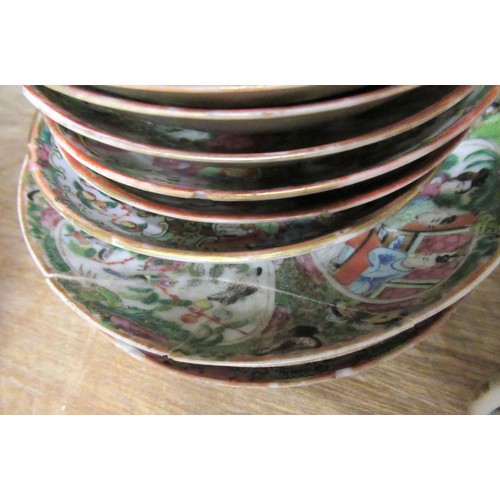 710 - Quantity of 19th and 20th Century Chinese famille rose tea and coffee ware (some damages)