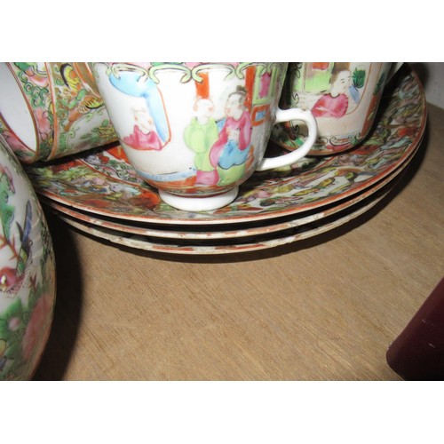 710 - Quantity of 19th and 20th Century Chinese famille rose tea and coffee ware (some damages)