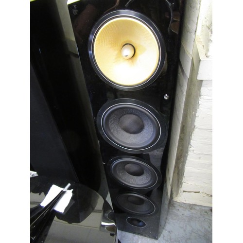 392 - Pair of Bowers & Wilkins Diamond 803 floorstanding loud speakers, together with a Diamond HTM4 centr... 