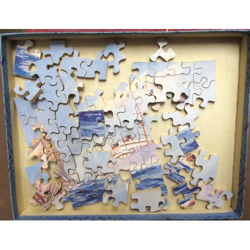 486 - Quantity of miscellaneous jigsaw puzzles including Victory, together with other various puzzles and ... 