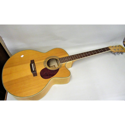 134 - Freshman FA300 Jem/S acoustic guitar, (with damages)