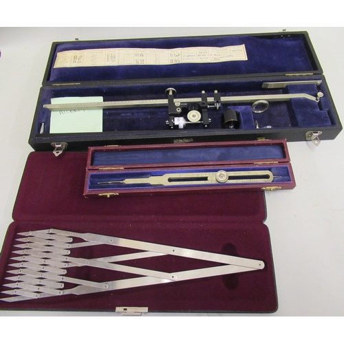 167 - Three various cased measuring instruments